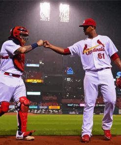 Cardinals Baseball Players Paint By Numbers