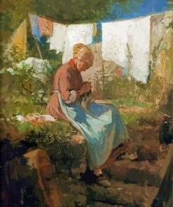 Cassatt Sewing Old Lady Paint By Numbers