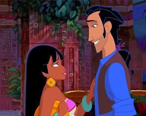 Chel And Tulio The Road To El Dorado Paint By Numbers