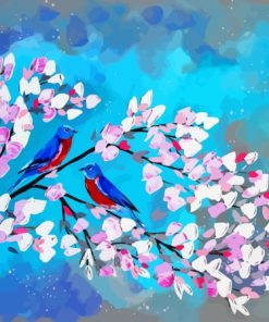 Cherry Blossom And Birds Paint By Numbers