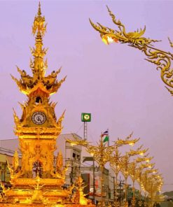 Chiang Rai Clock Tower Paint By Numbers