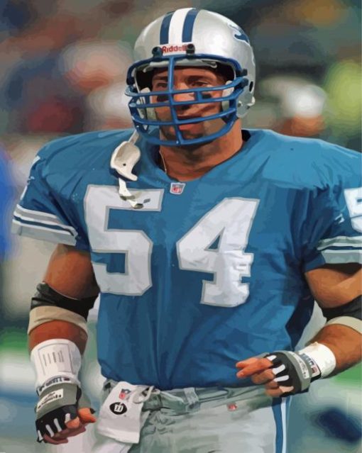 Chris Spielman American Football Player Paint By Numbers