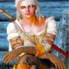 Cirilla Witcher Serie Character Paint By Numbers