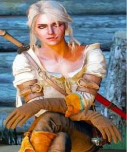 Cirilla Witcher Serie Character Paint By Numbers