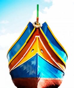 Colorful Boat Prow Paint By Numbers