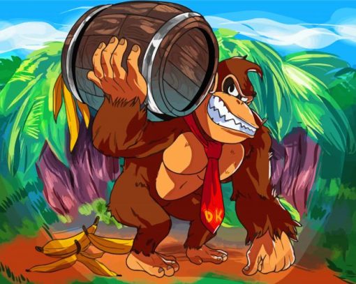 Donkey Kong Paint By Numbers