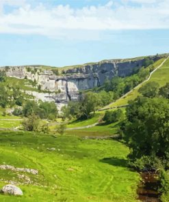 England Malham Cove Landscape Paint By Numbers