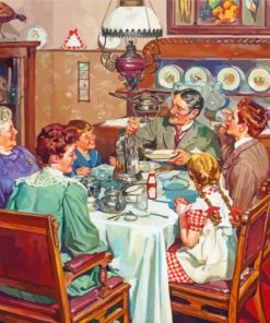 Family Dinner Harold Anderson Paint By Numbers