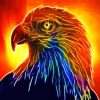 Fire Fantasy Eagle Paint By Numbers