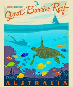 Great Barrier Reef Poster Paint By Numbers