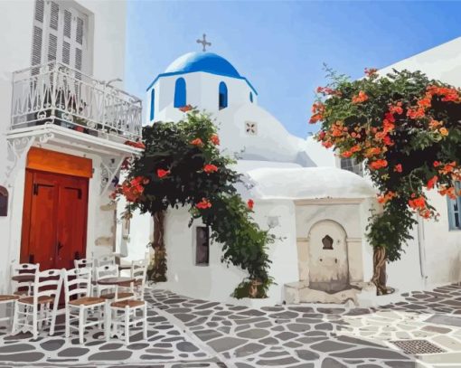 Greece Paros Paint By Numbers