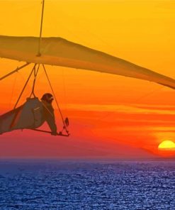 Hang Gliding With Horizon View Paint By Numbers