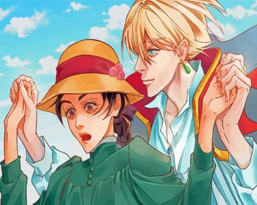 Howl's Moving Castle Anime Paint By Numbers