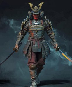 Japanese Swordsmen Paint By Numbers