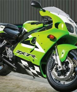 Kawasaki Ninja ZX 7R Motorcycle Paint By Numbers