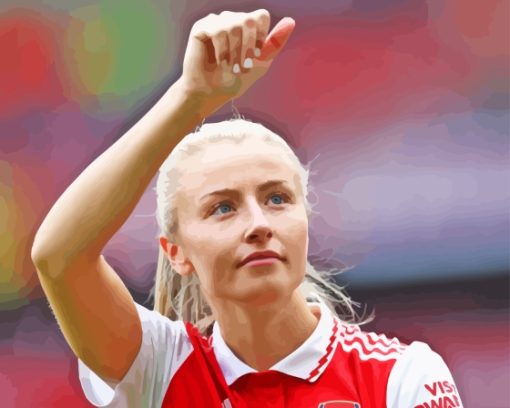 Leah Williamson Arsenal Football Player Paint By Numbers