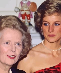 Margaret Thatcher With Princess Diana Paint By Numbers