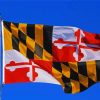 Maryland Flying Flag Paint By Numbers