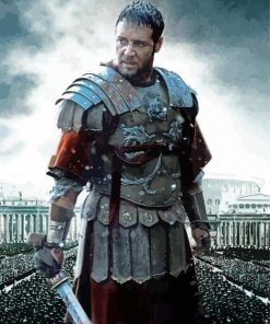 Maximus Gladiator Movie Paint By Numbers