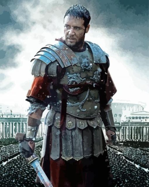 Maximus Gladiator Movie Paint By Numbers