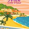 Nice Cote D'azur Poster Paint By Numbers