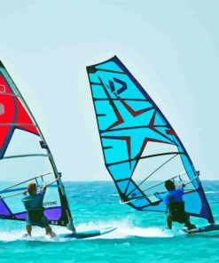 Ocean Windsurfers Paint By Numbers