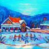 Pond Hockey Art Paint By Numbers