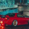 Red Mazda RX 7 Paint By Numbers