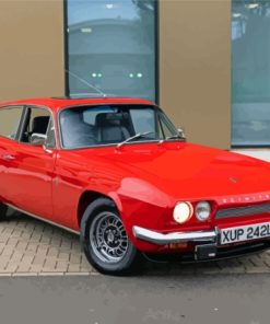 Red Reliant Scimitar Car Paint By Numbers