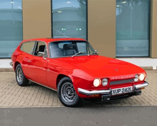 Red Reliant Scimitar Car Paint By Numbers