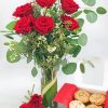 Red Roses With Valentine Cookies Paint By Numbers