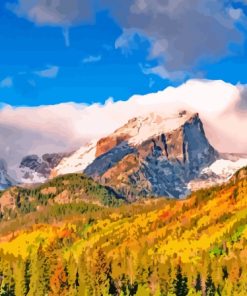 Rocky Mountains Fall Paint By Numbers