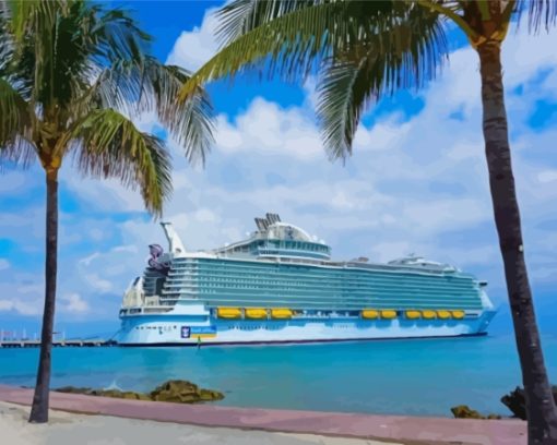 Royal Caribbean Cruise Ship Paint By Numbers