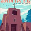 Santa Fe New Mexico Poster Paint By Numbers