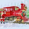 Santa Train Art Paint By Numbers