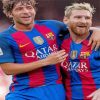 Sergi Roberto And Lionel Messi Paint By Numbers