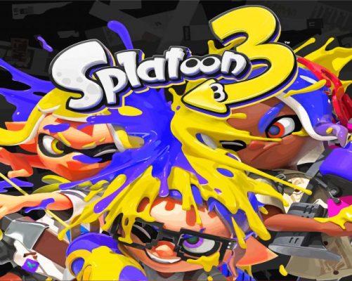 Splatoon 3 Video Game Paint By Numbers