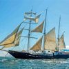 Square Rigger Sail Ship Paint By Numbers