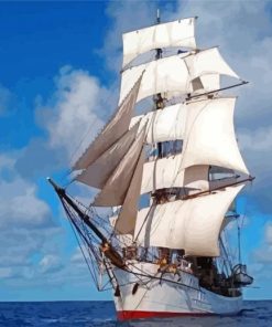 Square Rigger Ship Paint By Numbers