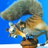 Squirrel Scrat Ice Age Paint By Numbers