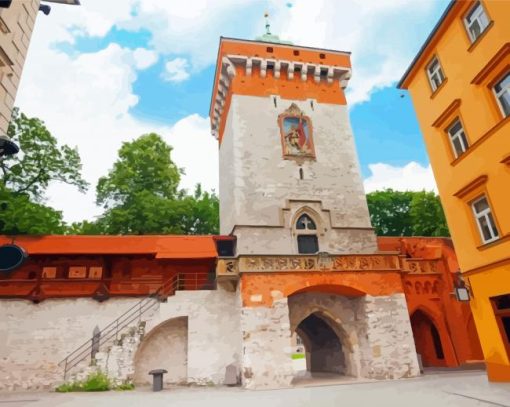 St. Florian's Gate Krakow Poland Paint By Numbers