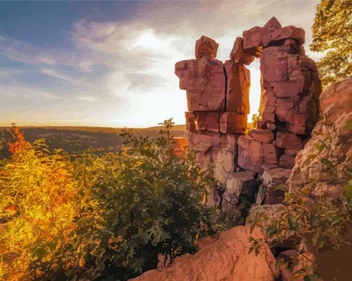 The Devils Doorway Devils State park Paint By Numbers