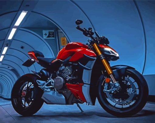 The Ducati Streetfighter Motorcycle Paint By Numbers