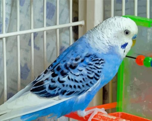 The Blue Parakeet Paint By Numbers