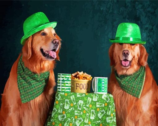 The Leprechaun Dogs Paint By Numbers