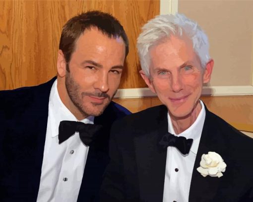 Tom Ford And The Journalist Richard Buckley Paint By Number