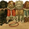 Victorian Animals Puppies Paint By Numbers