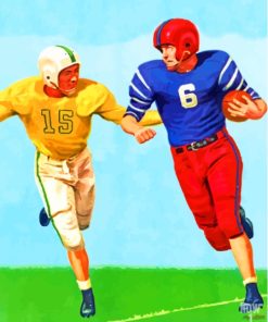 Vintage 1959 Football Paint By Numbers