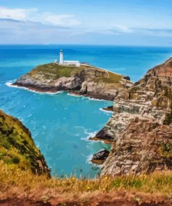 Wales South Stack Island Paint By Numbers