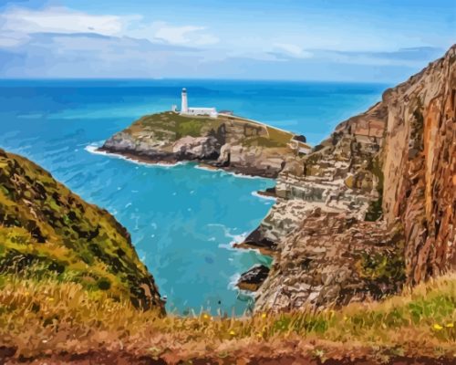 Wales South Stack Island Paint By Numbers